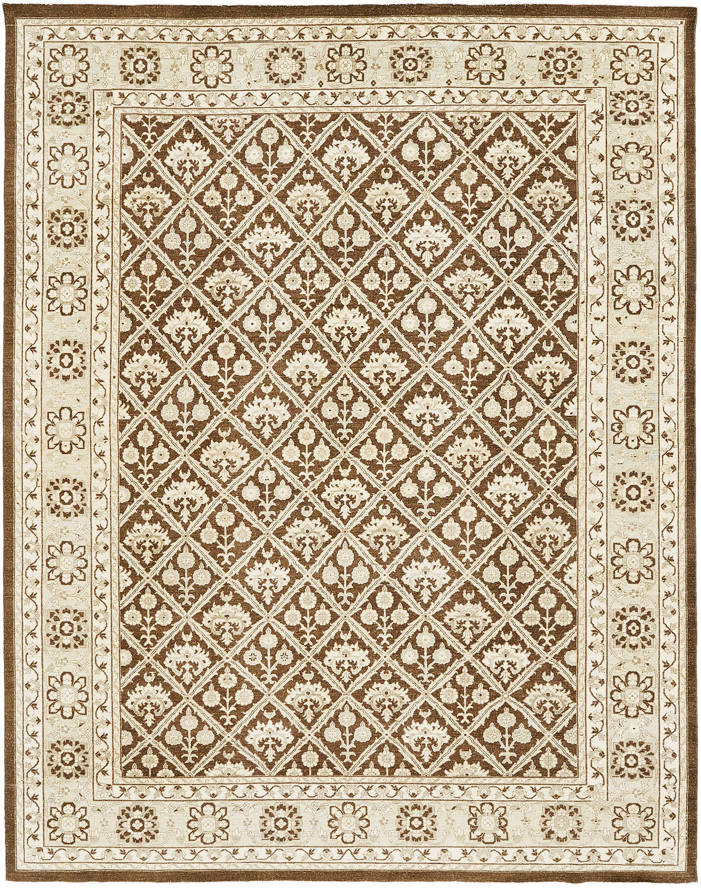 Vintage Style Mahal Panel Design Rug D5141