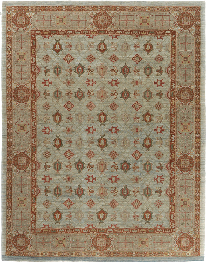 Natural Dye Mamluk Revival Rug Bliss - artisan revival weave - one-of-a-kind handmade area rug
