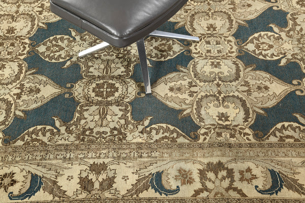 Vintage Style Arts and Crafts Revival - artisan revival weave - close-up of weave texture and pile