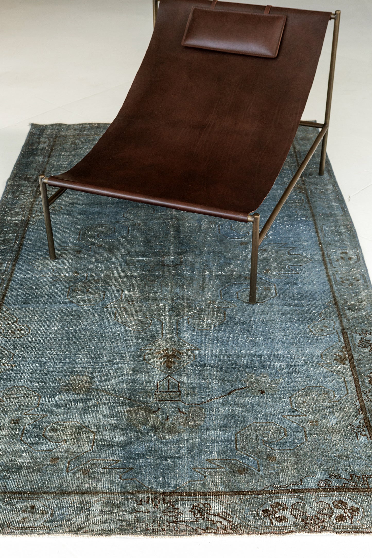 Overdyed Vintage Turkish Anatolian Rug