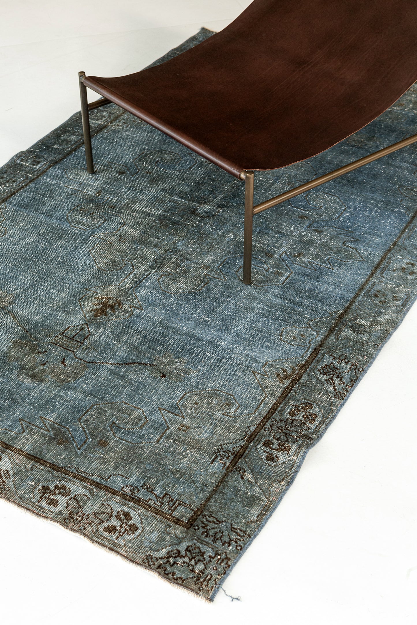 Overdyed Vintage Turkish Anatolian Rug