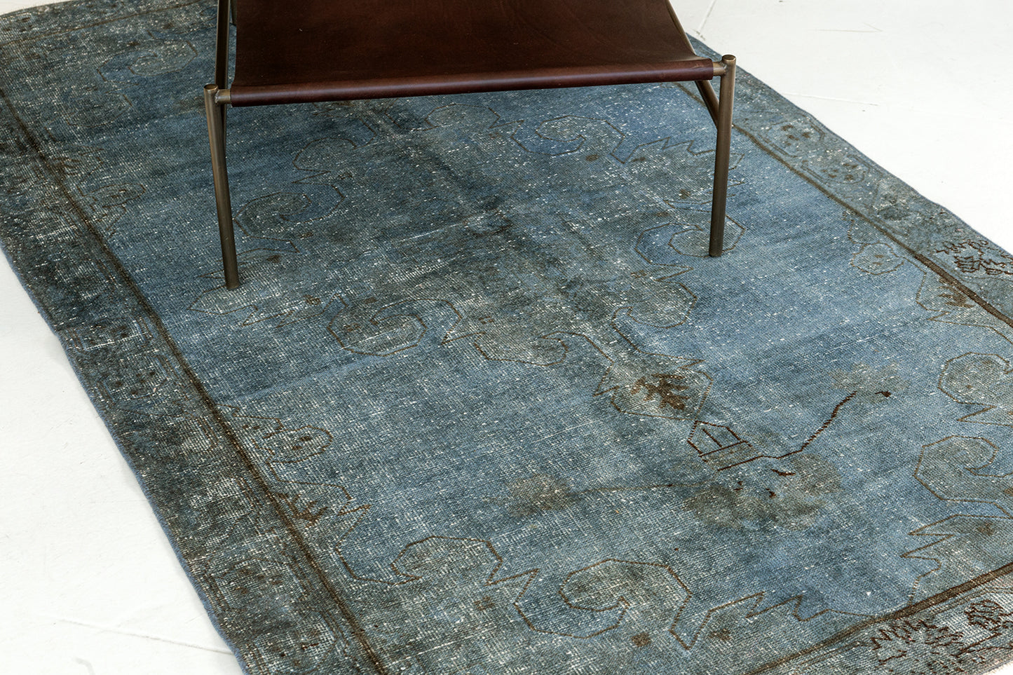 Overdyed Vintage Turkish Anatolian Rug