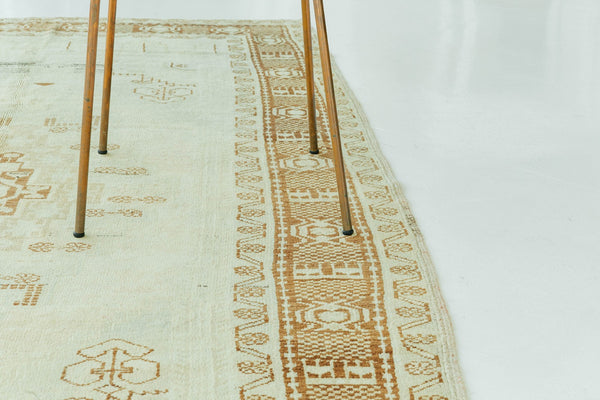 Vintage Turkish Anatolian Rug - hand-knotted in Turkey - styled in room setting [#107]