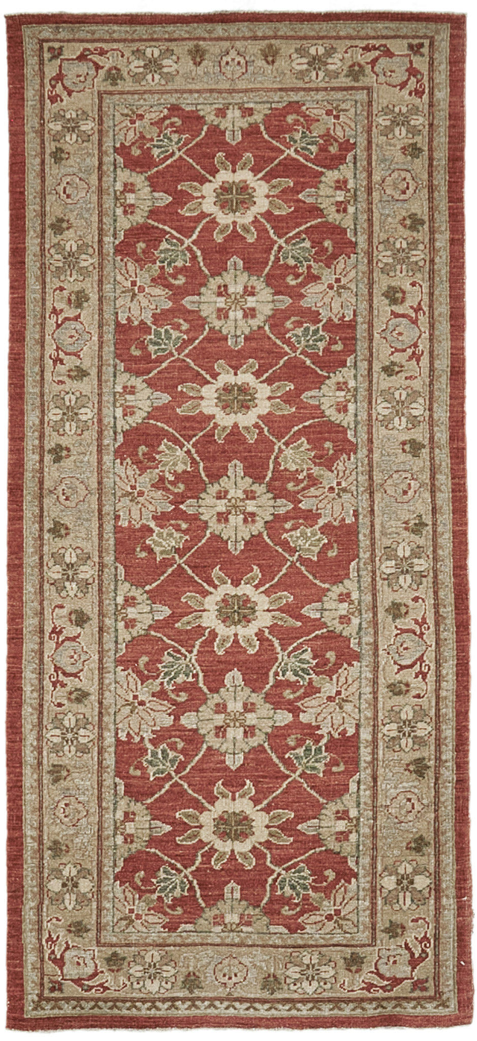 Natural Dye Varamin Design Runner Divine - narrow runner - one-of-a-kind handmade area rug [#1]