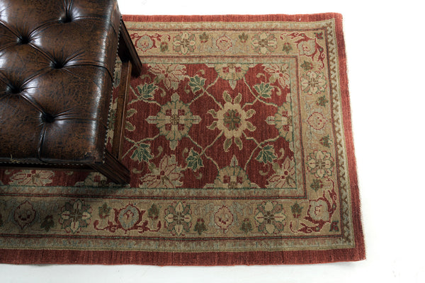 Natural Dye Varamin Design Runner Divine - narrow runner - styled in room setting [#2]