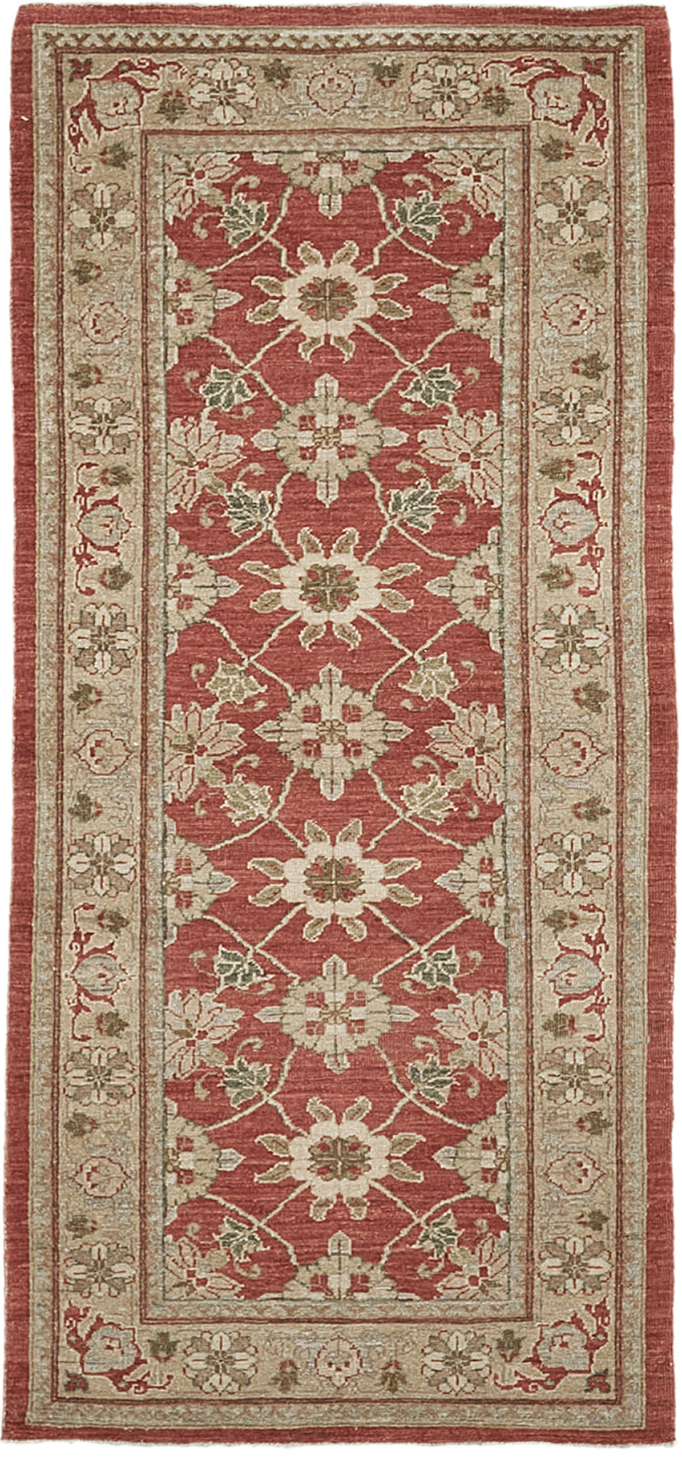Natural Dye Varamin Design Runner Divine - narrow runner - one-of-a-kind handmade area rug [#2]