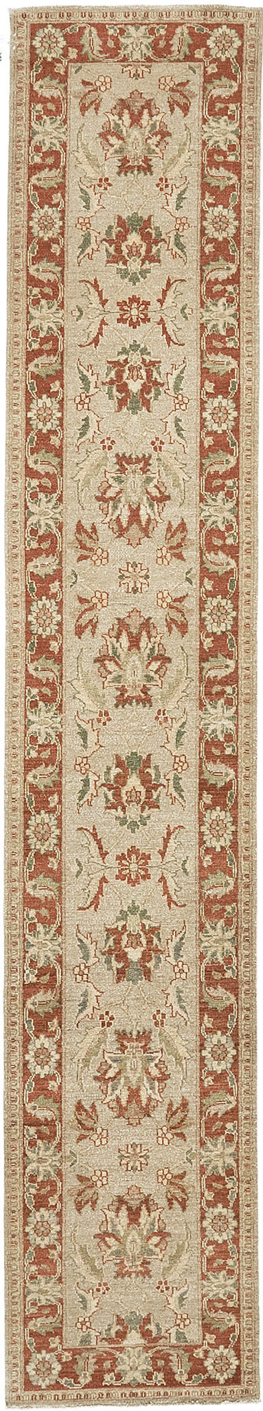 Natural Dye Sultanabad Design Runner Divine - narrow runner - one-of-a-kind handmade area rug [#3]