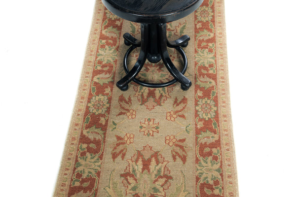 Natural Dye Sultanabad Design Runner Divine - narrow runner - styled in room setting [#3]