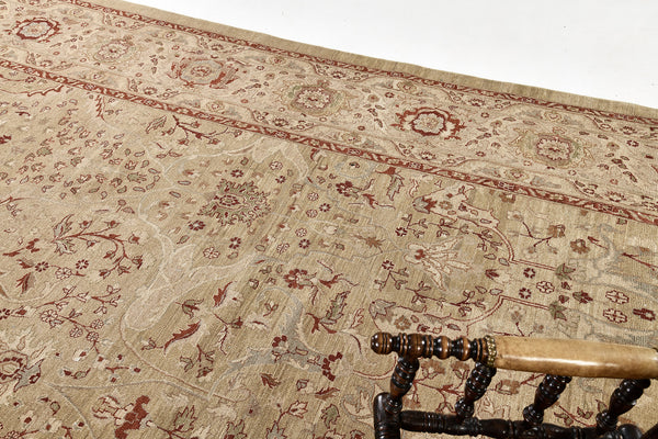 Tabriz Hadji Jalili Style Revival Bliss - artisan revival weave - close-up of weave texture and pile