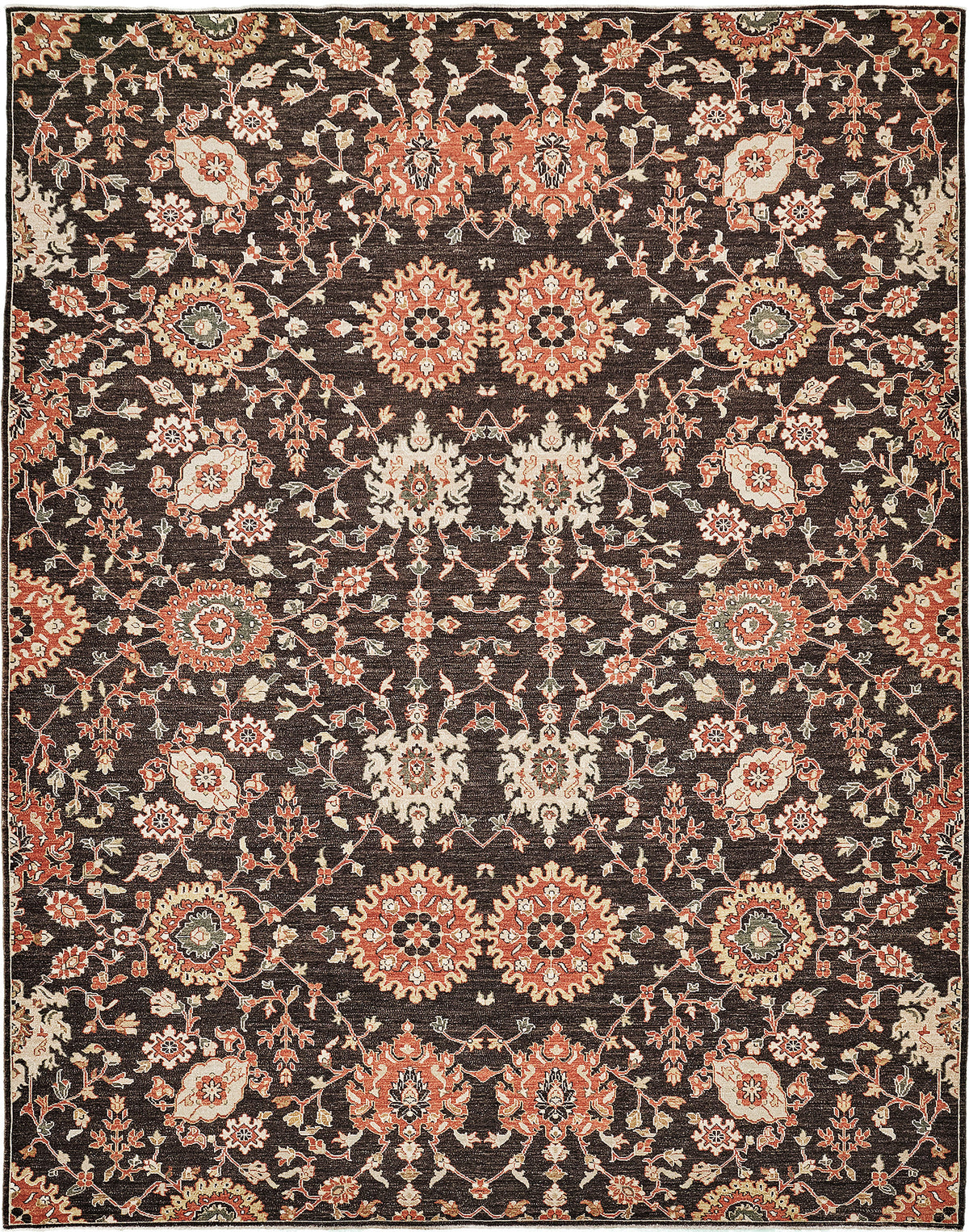 Natural Dye Transitional Rug - one-of-a-kind handmade area rug