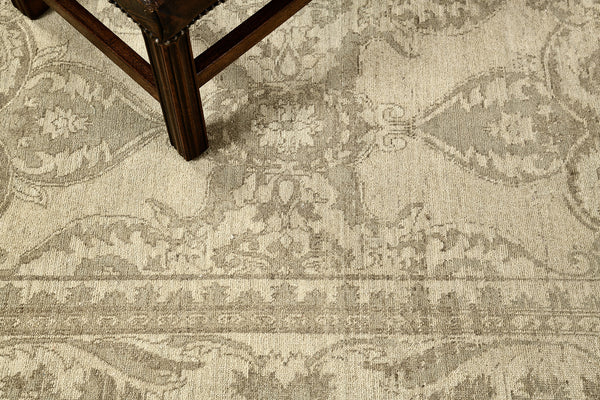 Vintage Style Arts and Crafts Rug Rapture Collection - overhead flat lay view