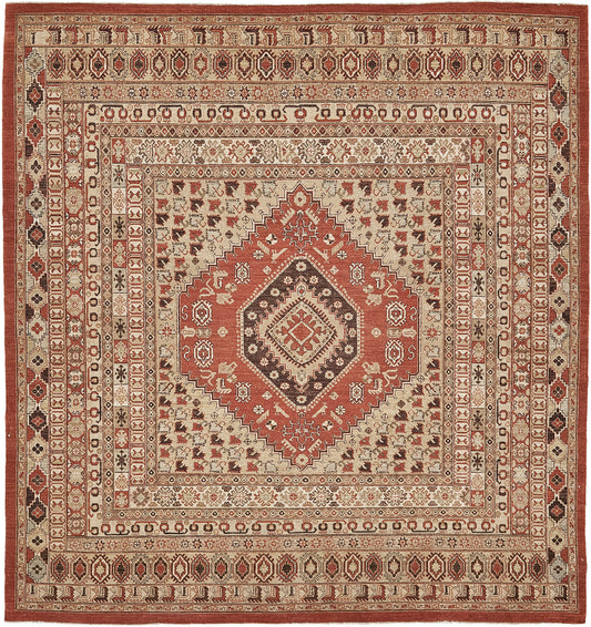 Natural Dye Gashgai Revival Square Rug