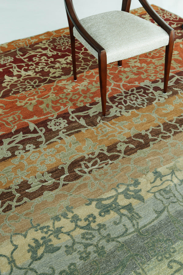 Natural Dye Contemporary Design Divine Collection - full length showing color variation