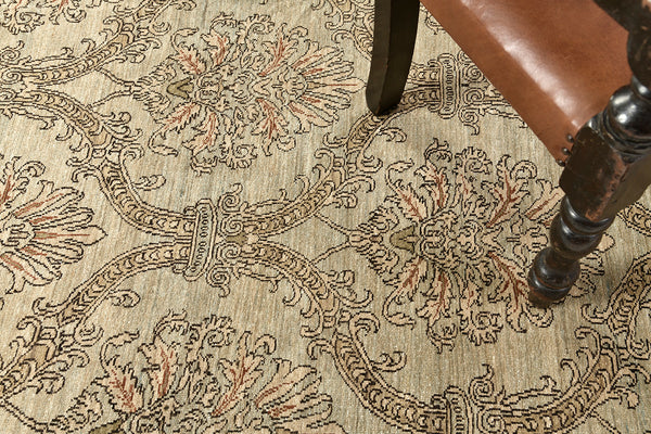 Natural Dye Transitional Design - styled in room setting
