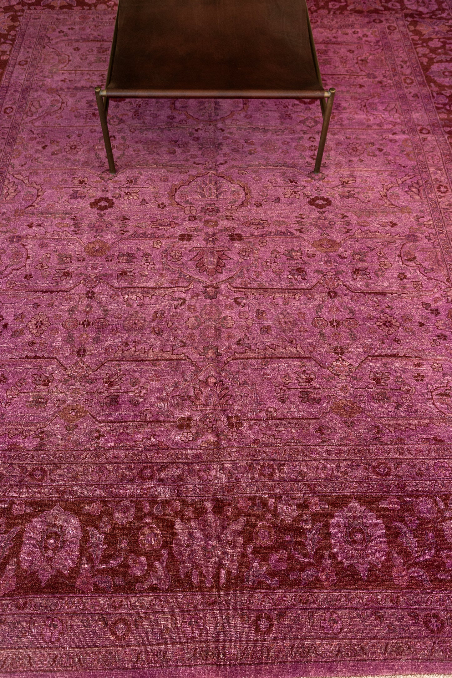 Overdyed Vintage Style Rug