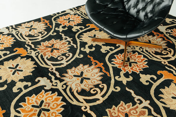 Natural Dye Arts and Crafts Design Divine Collection - detailed border and fringe [#1]