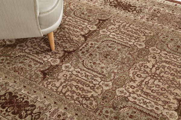 Natural Dye Lavar Kerman Design Bliss Collection - styled in room setting