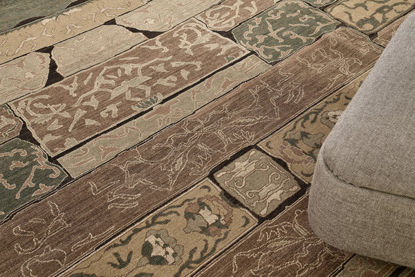 Natural Dye Contemporary Design Divine Collection - close-up of weave texture and pile (2)