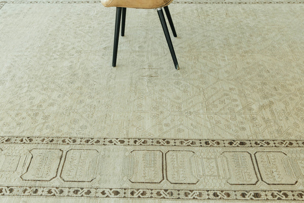 Vintage Style Mahal Revival Rug - artisan revival weave - styled in room setting [#6]