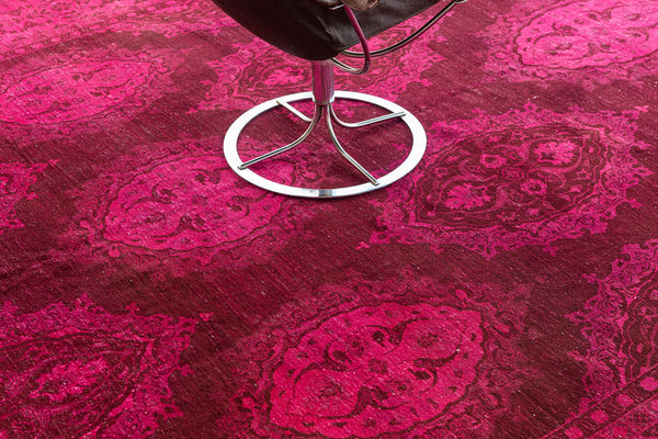 Vintage Style Overdye Collection Rug - overdyed vintage - overhead flat lay view