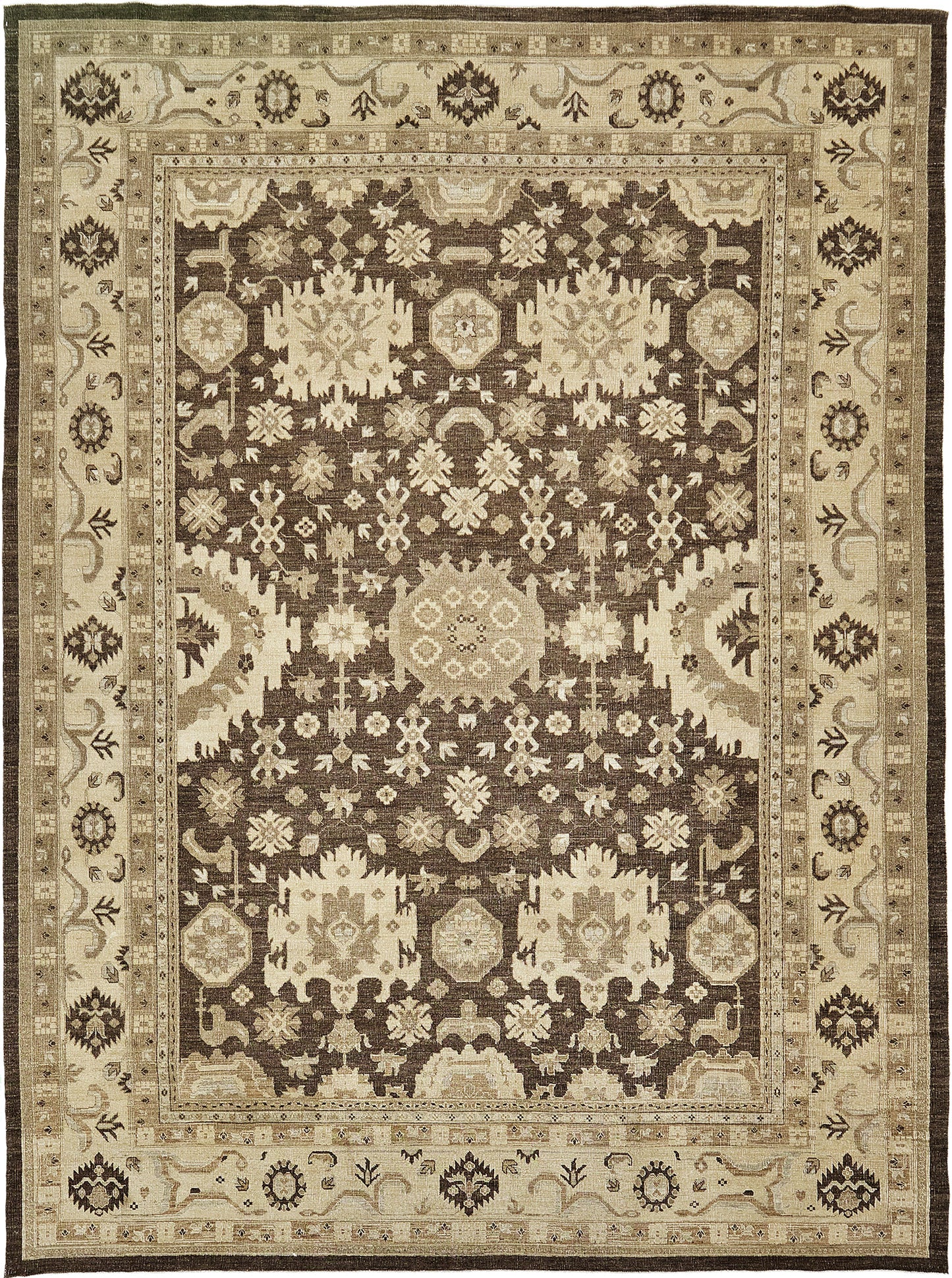 Vintage Style Oushak Revival Rug