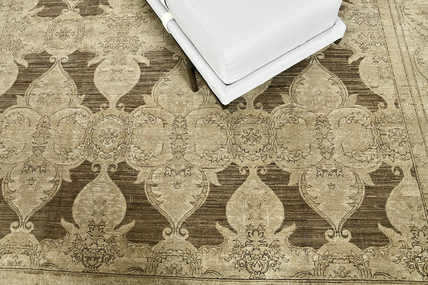 Vintage Style Arts and Crafts Design - close-up of weave texture and pile (2)