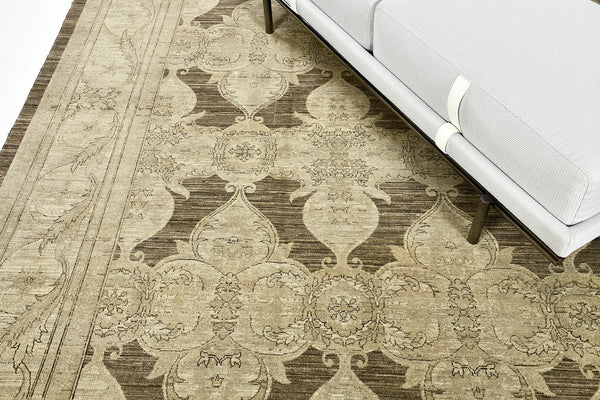Vintage Style Arts and Crafts Design - detailed border and fringe (2)