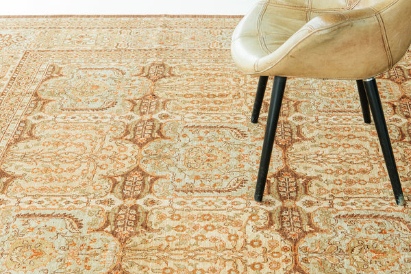 Natural Dye Lavar Kerman Style Bliss Collection - close-up of weave texture and pile
