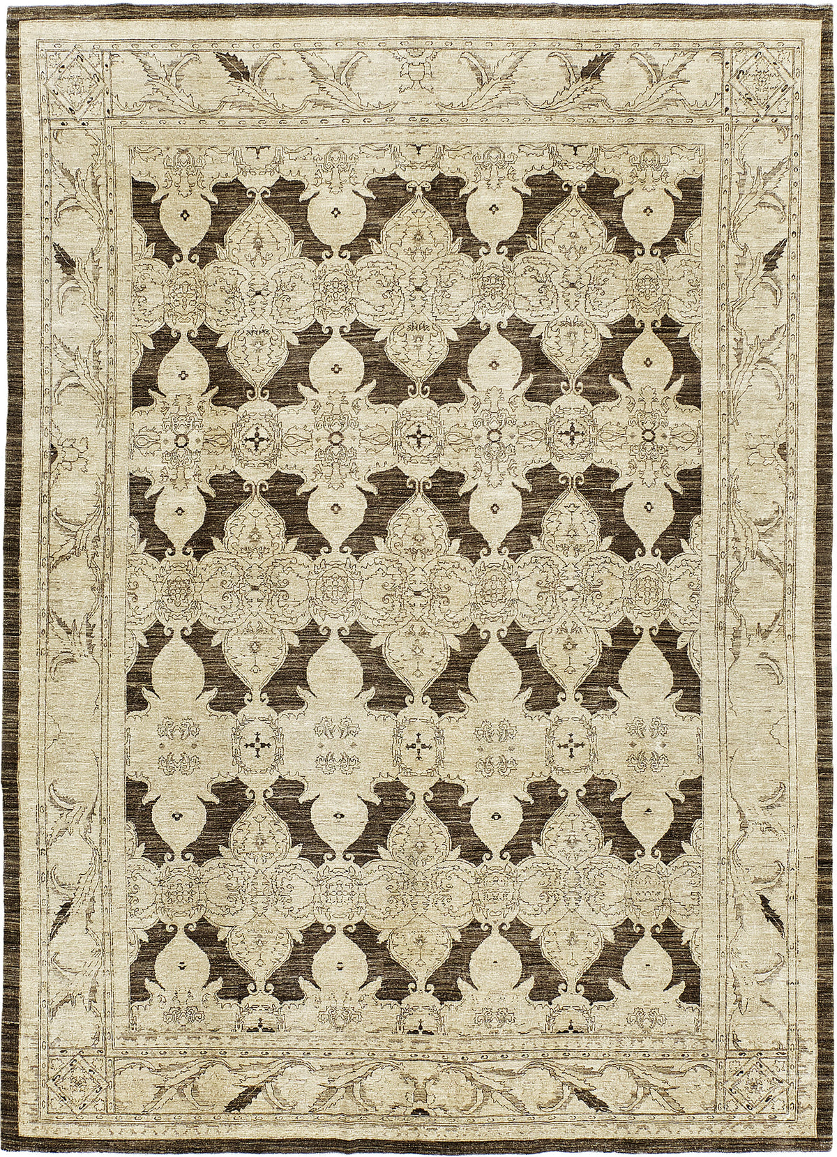 Vintage Style Arts and Crafts Design Rug - one-of-a-kind handmade area rug [#2]