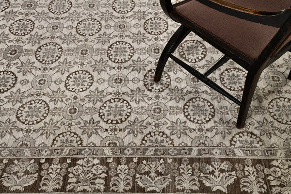 Vintage Style Hadji Jalili Revival Rug - artisan revival weave - close-up of weave texture and pile