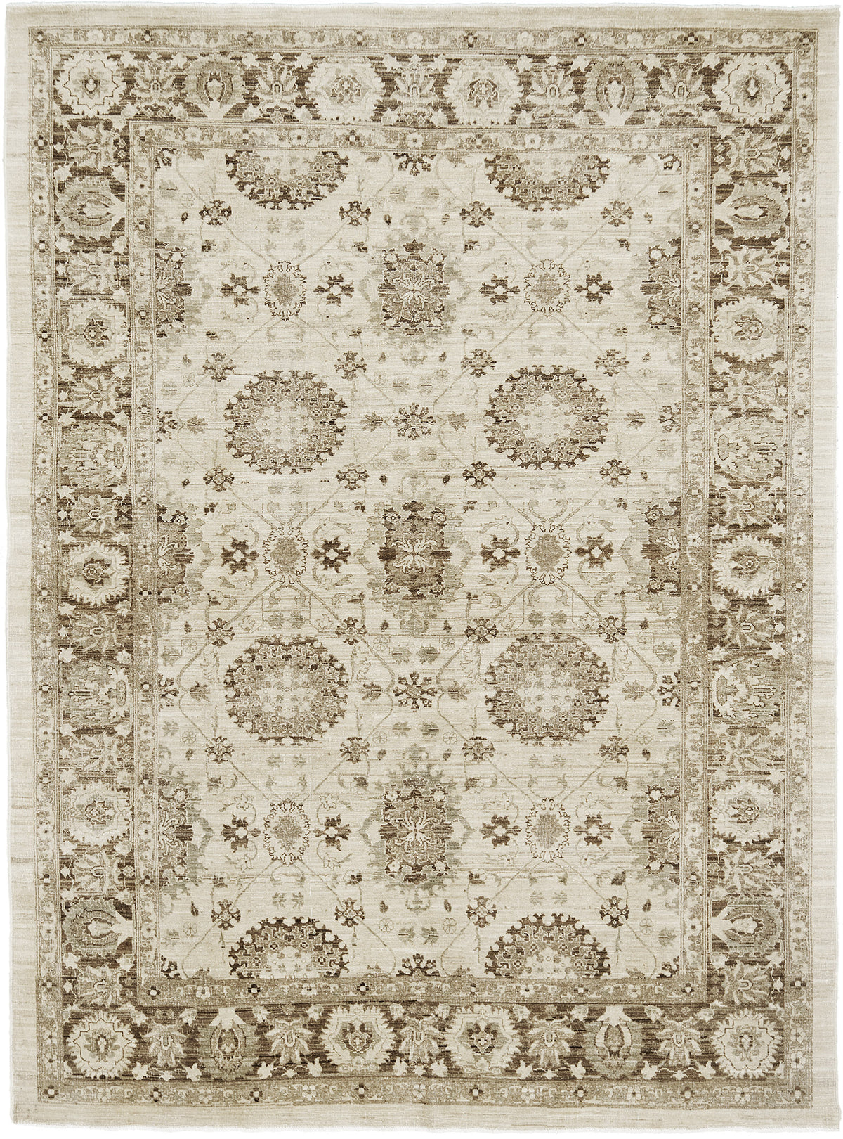 Vintage Style Mahal Revival Rug - artisan revival weave - one-of-a-kind handmade area rug [#5]
