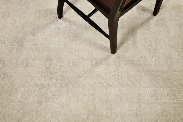 Khotan Style Revival Rug - East Turkestan Khotan - overhead flat lay view