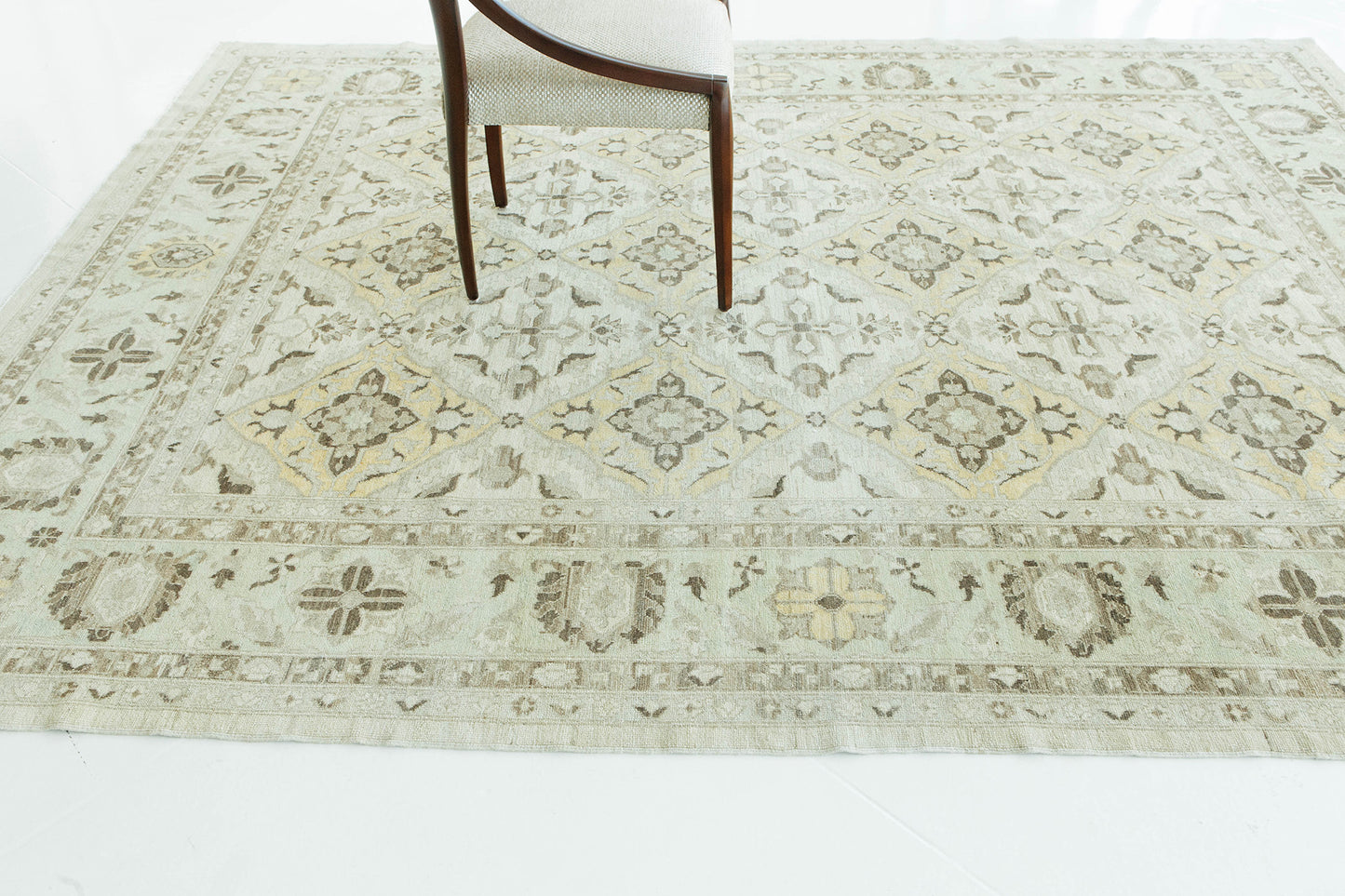 Sultanabad Panel Design Rug D5393