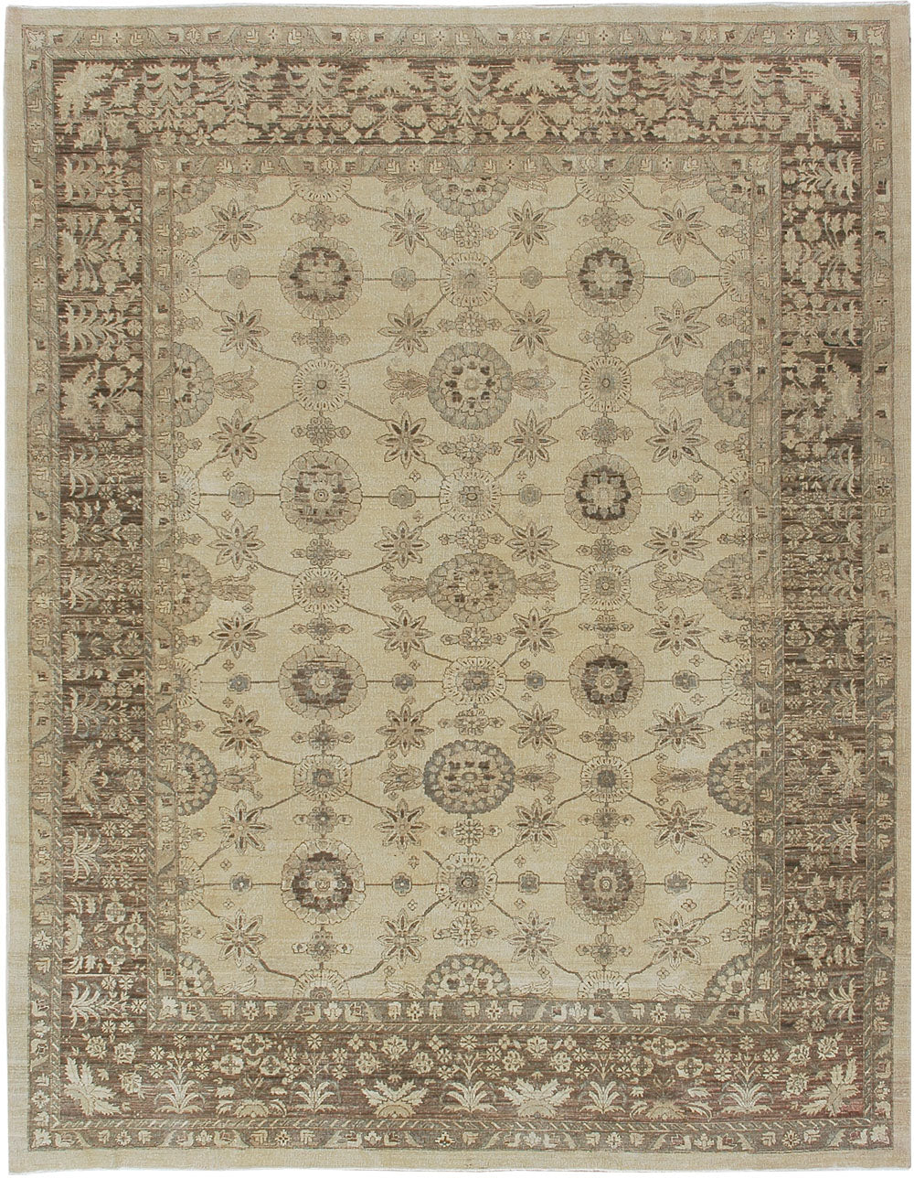 Vintage Style Haji Jalili Design Rug - one-of-a-kind handmade area rug