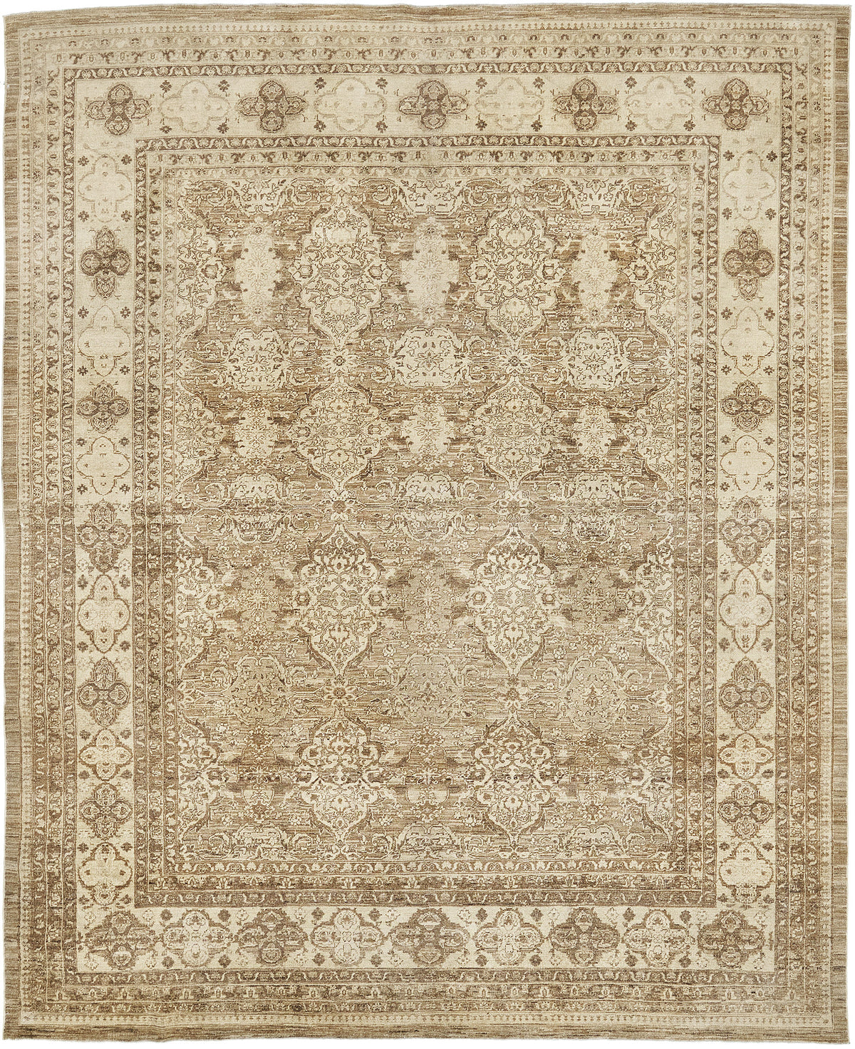 Vintage Style Tabriz Allover Design - one-of-a-kind handmade area rug [#1]