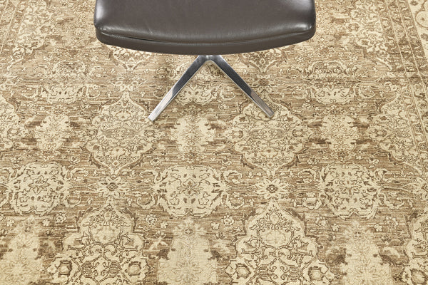 Vintage Style Tabriz Allover Design - detailed border and fringe [#1]