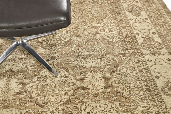 Vintage Style Tabriz Allover Design - full length showing color variation [#1]