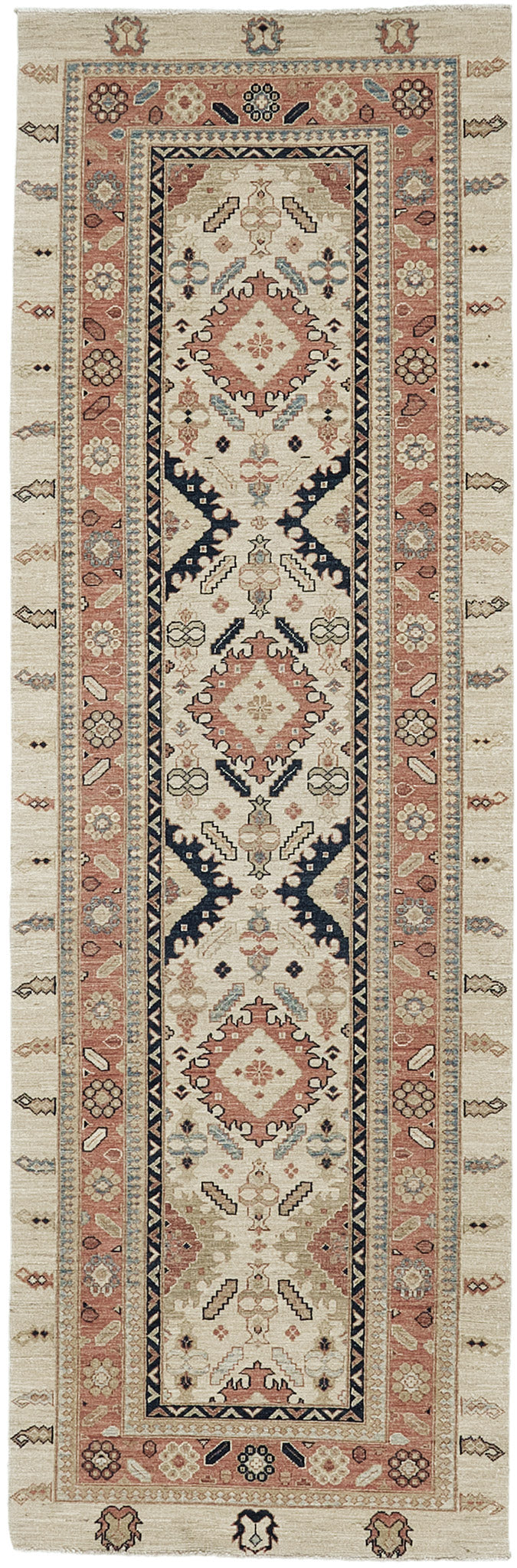 Natural Dye Tribal Revival Runner Divine Collection - artisan revival weave - one-of-a-kind handmade area rug