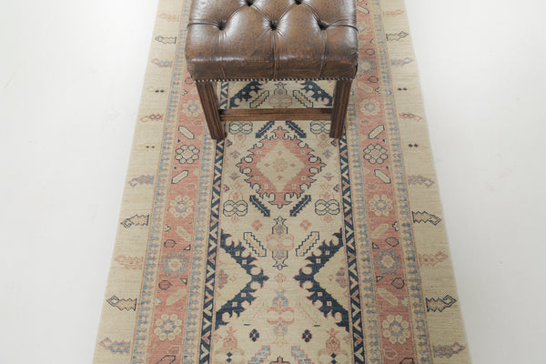 Natural Dye Tribal Revival Runner Divine Collection - artisan revival weave - close-up of weave texture and pile
