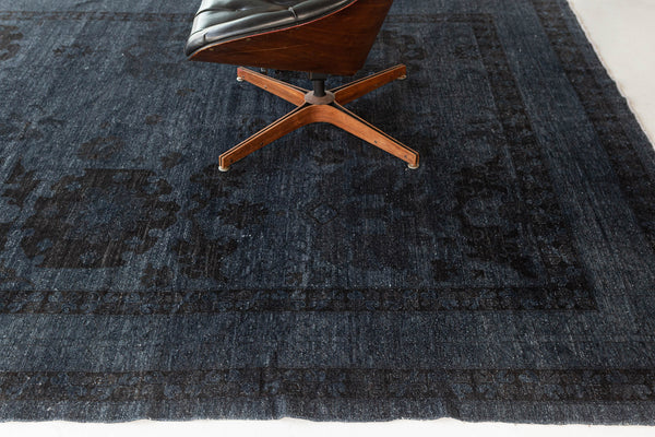 Vintage Style Overdyed Oushak Design Rug - styled in room setting