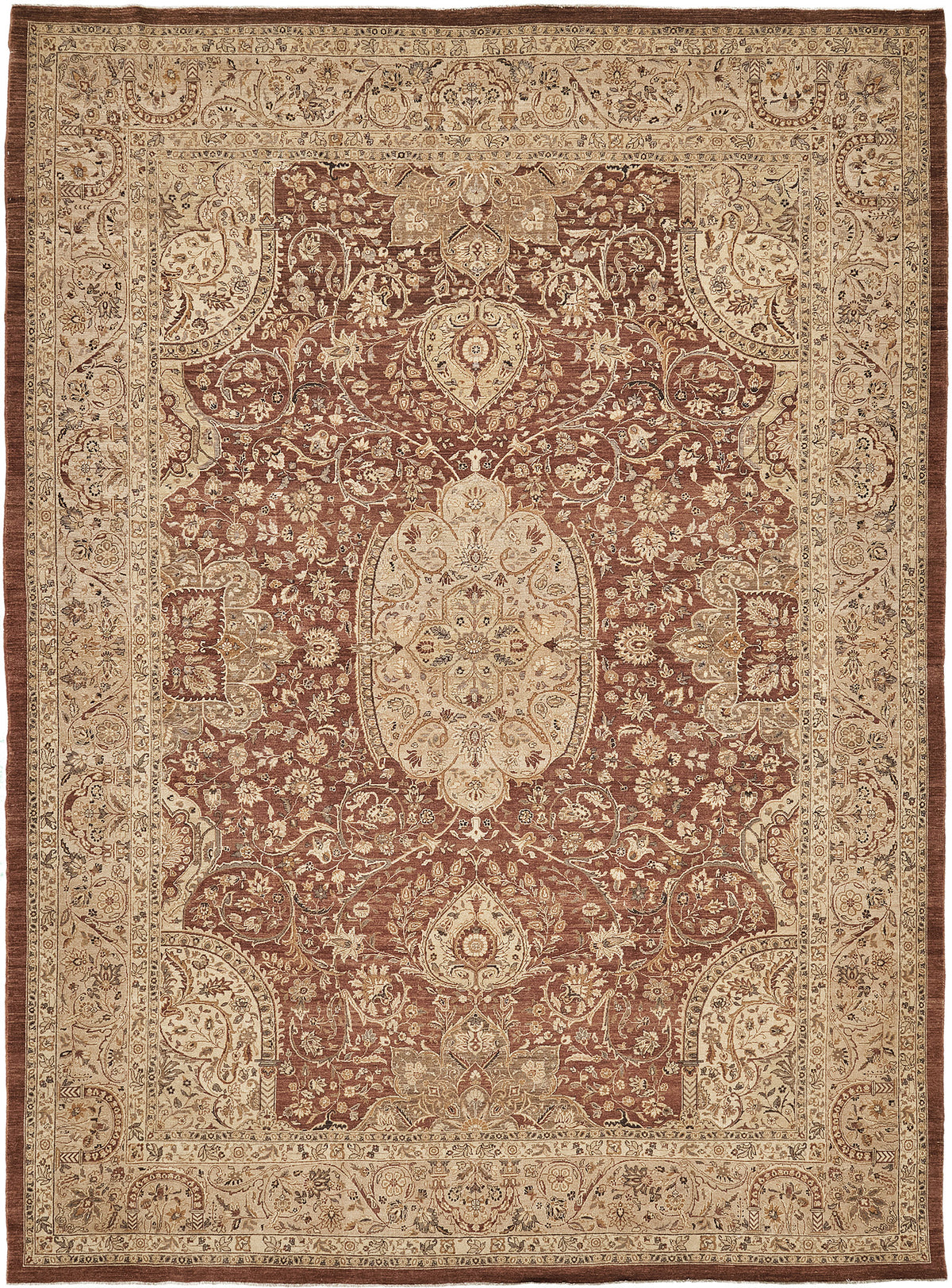 Natural Dye Classic Tabriz Revival Rug - artisan revival weave - one-of-a-kind handmade area rug