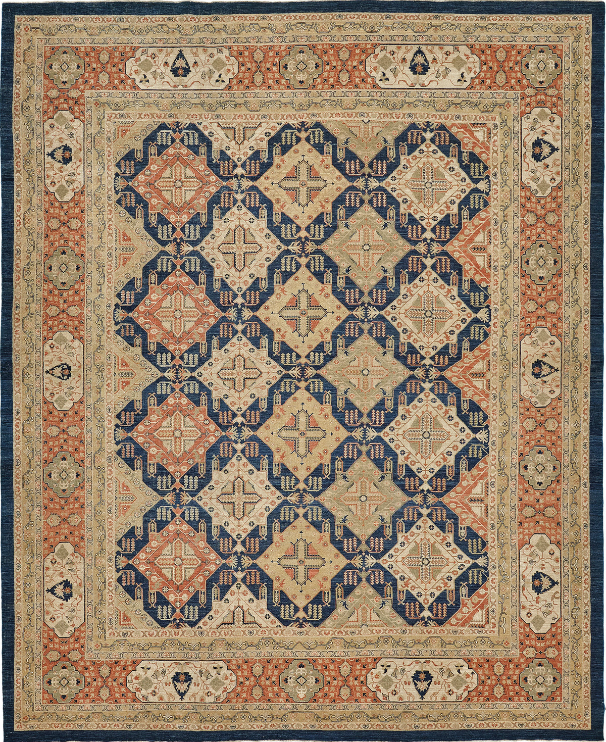 Natural Dye Antique Revival Bliss - artisan revival weave - one-of-a-kind handmade area rug