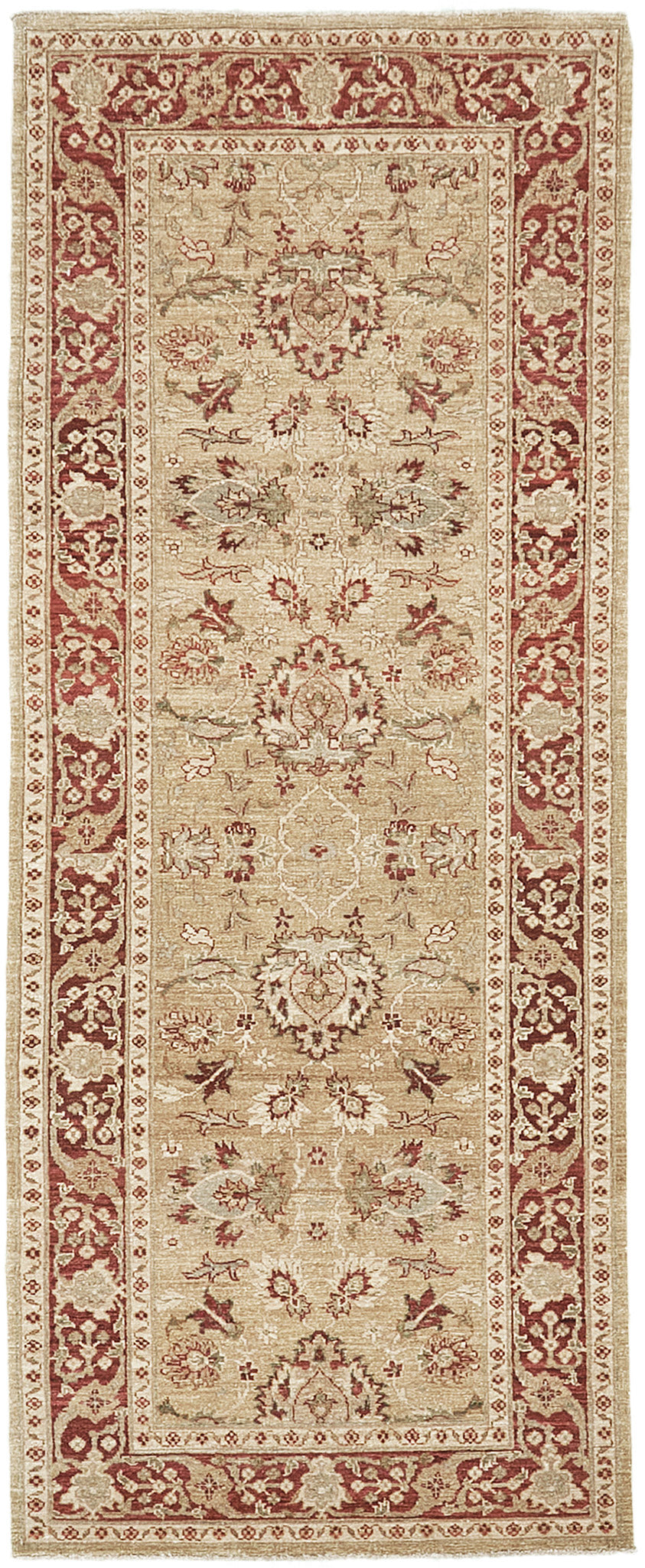 Natural Dye Sultanabad Design Runner Divine - narrow runner - one-of-a-kind handmade area rug [#1]