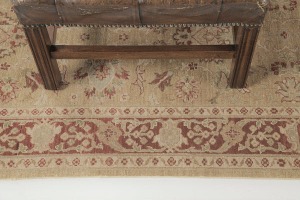 Natural Dye Sultanabad Design Runner Divine - narrow runner - styled in room setting [#1]