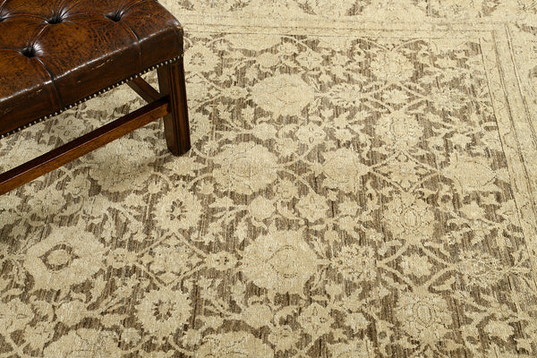 Tabriz Hadji Jalili Style Revival - artisan revival weave - overhead flat lay view