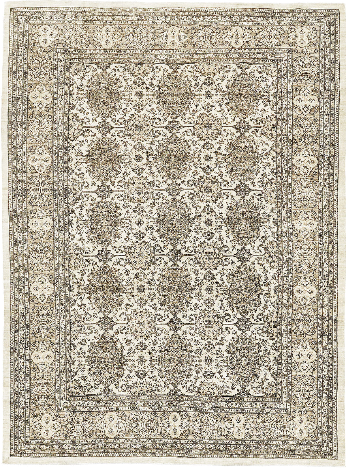 Vintage Style Tabriz Revival Rug - artisan revival weave - one-of-a-kind handmade area rug [#18]