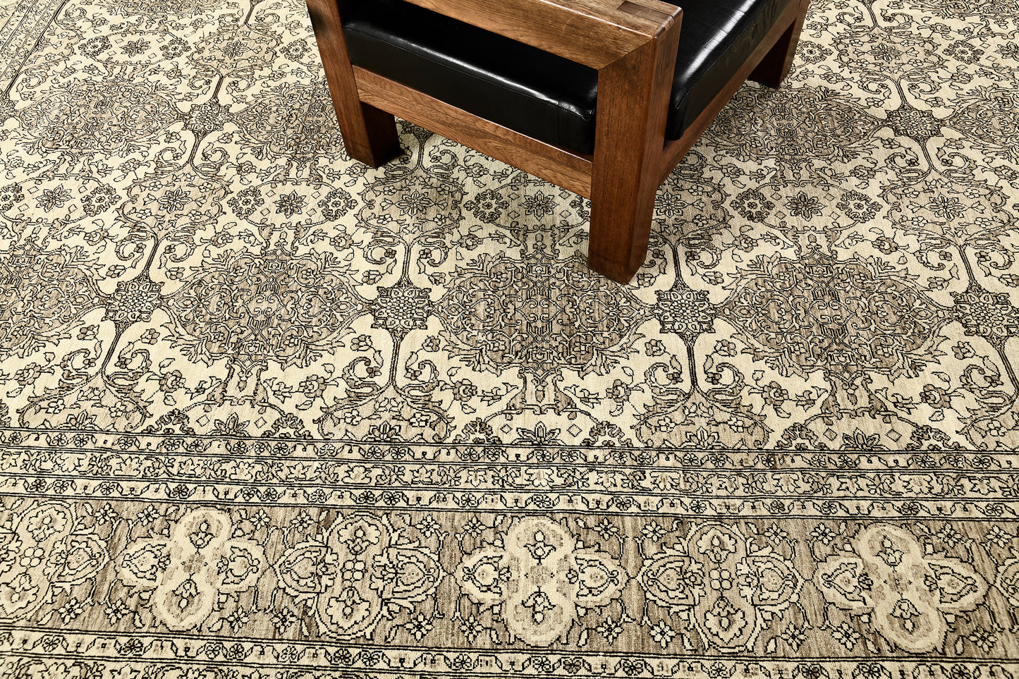 Vintage Style Tabriz Revival Rug