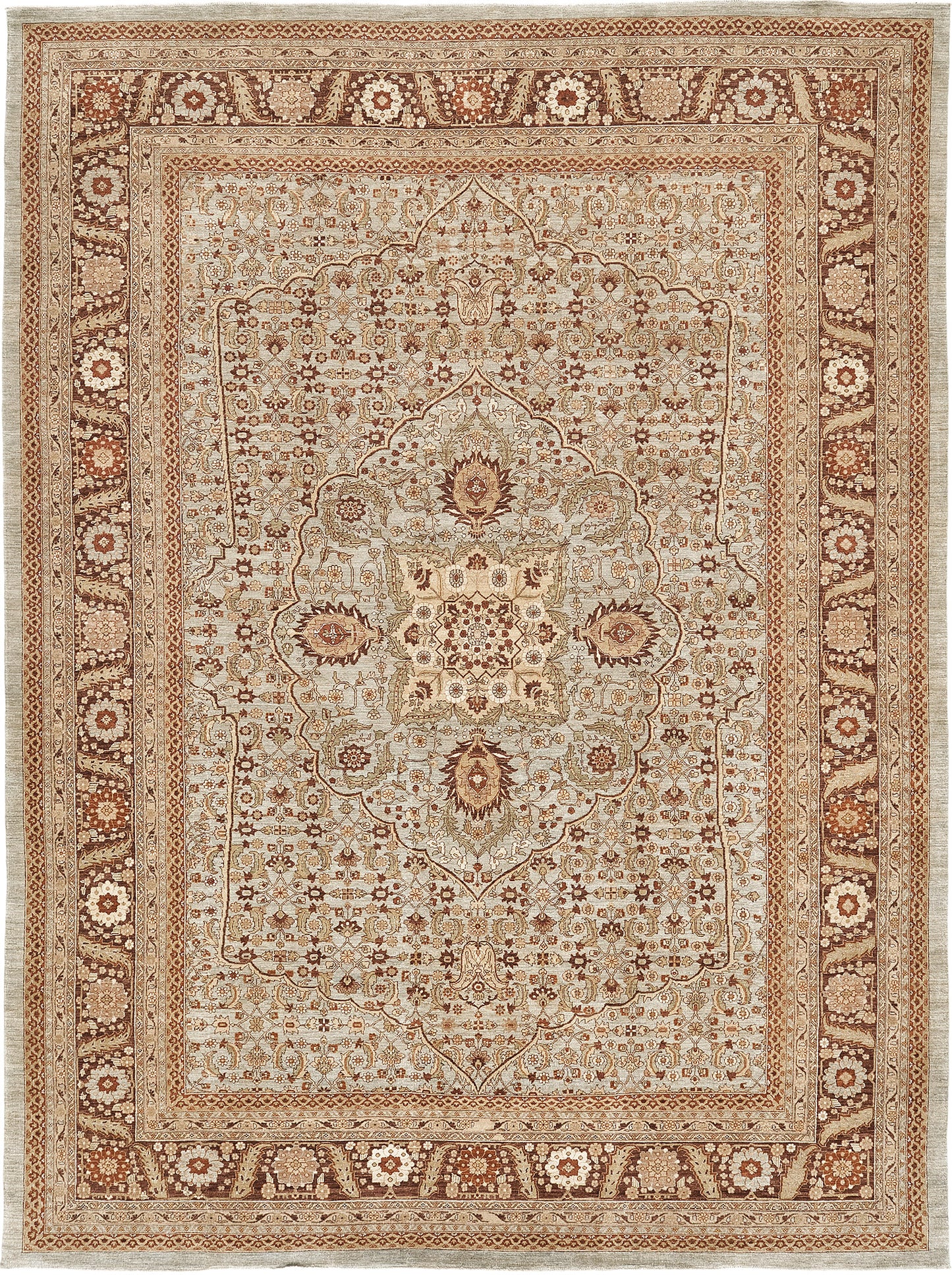 Natural Dye Tabriz Hadji Jalili Style Rug Fable