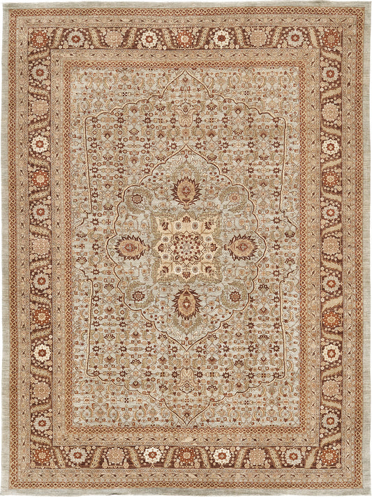 Natural Dye Tabriz Hadji Jalili Style Rug Fable