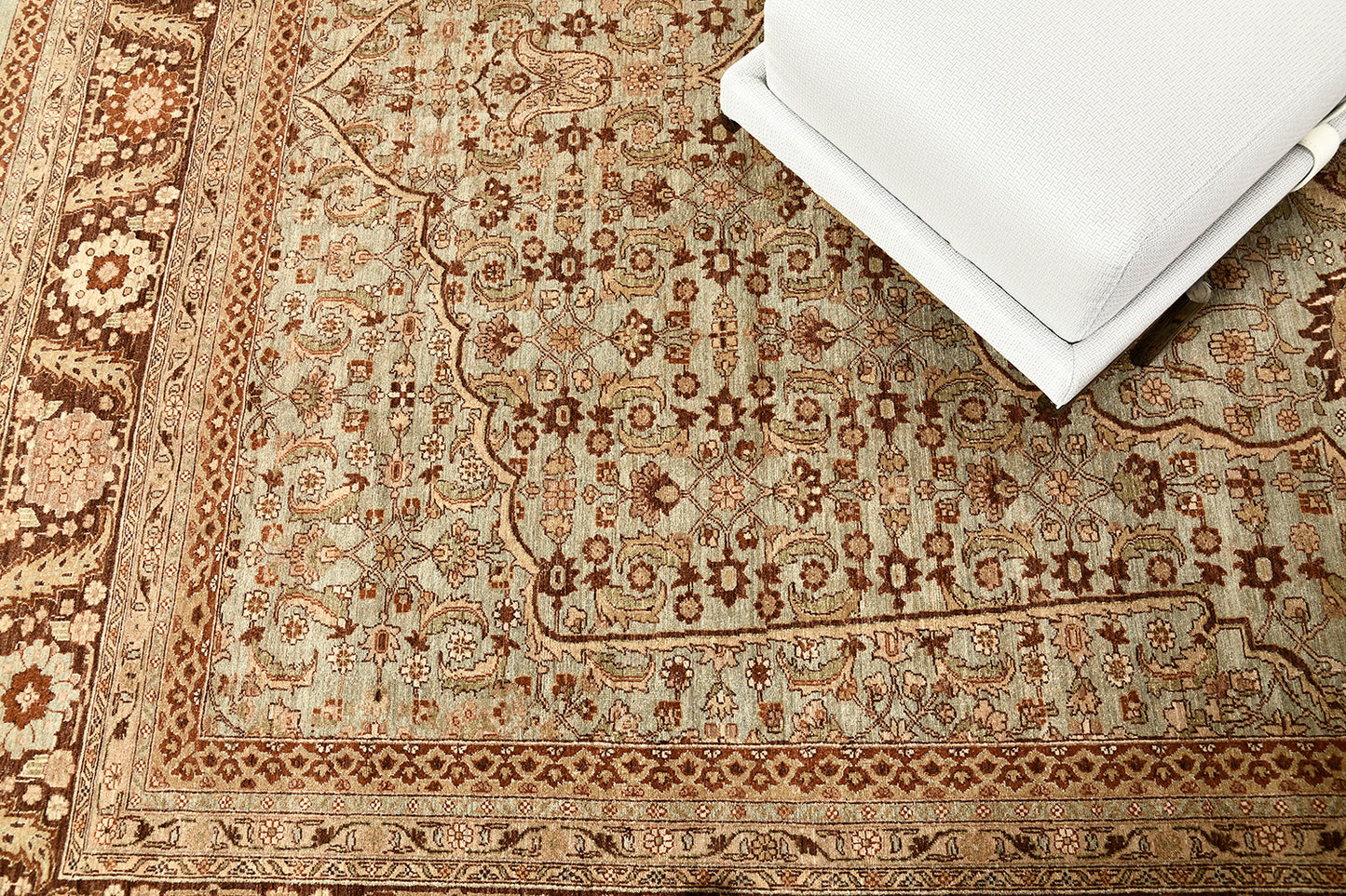 Natural Dye Tabriz Hadji Jalili Style Rug Fable